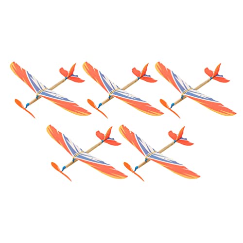 TOYANDONA 5 Stück Flugzeugspielzeug Handgefertigt Für Jungen Und Mädchen Pädagogisches Spielzeug Sicher Leuchtende Farben Segelflugzeuge Für Jungen Zufällige Farbe von TOYANDONA