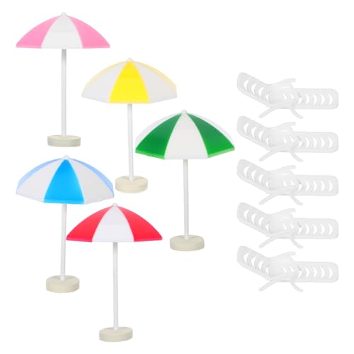 TOYANDONA 5Sätze Miniatur Stranddekorationen Mini Gartenschirme und Stühle für Puppenhäuser Kreative Deko für Sommer und Wohndekor Handwerk Regenschirme für DIY Projekte TOYANDONA 5Sätze Miniatur Stranddekorationen Mini Gartenschirme und Stühle für Puppenhäuser Kreative Deko für Sommer und Wohndekor Handwerk Regenschirme für DIY Projekte von TOYANDONA
