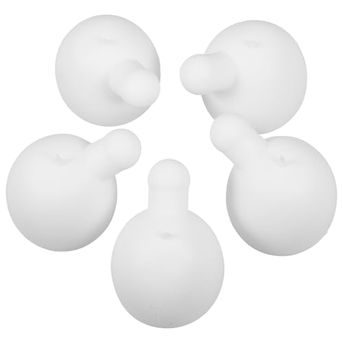 TOYANDONA 5St Blasenblasende Puppe Spuckblasentier Spannspielzeug elektrische Pumpe Maschine dekompressionsspielzeug Gummiball Squeeze- -Blase-Ersatz innere Kugelstützen Weiß von TOYANDONA