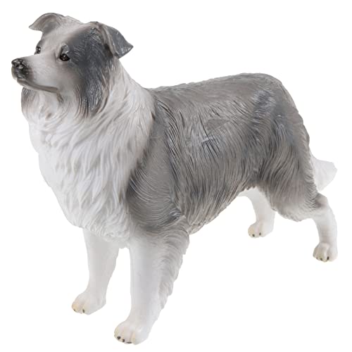 TOYANDONA 5st Border-Collie-modellspielzeug Süße Tiermodelle Realistischer Welpe Kognitives Modell des Hundes Tisch-welpenstatuen Kind Schäferhund Plastik Spielzeugset von TOYANDONA