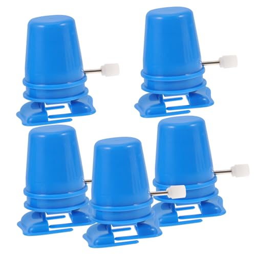 TOYANDONA 5St Farbige Gehbewegung Wendespielzeug gehende Uhrwerkspielzeuge rotierendes Uhrwerk Blechspielzeug Uhrwerk Tier bastelzeug handwerkskunst Kinderspielzeug DIY-Bewegung Plastik Blue von TOYANDONA