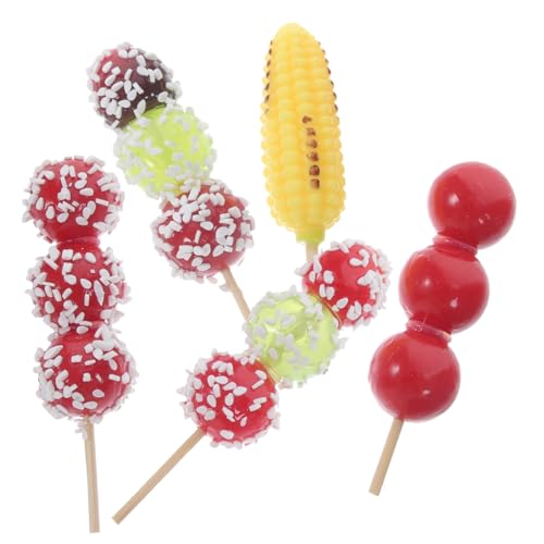 TOYANDONA Exquisite Mini-Lebensmittel-Ornamente – 5 Stück Grillspieße Spielzeug Für Kinderspielzimmer von TOYANDONA