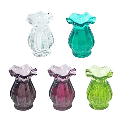 TOYANDONA 5St Spitzenvasen-Modell Spielküchenzubehör Mini-Puppenmöbel klare Vase Flasche für kinderspielzeug Modell Einer Mini-Schmuckvase Miniaturvase Modellvase Harz TOYANDONA 5St Spitzenvasen-Modell Spielküchenzubehör Mini-Puppenmöbel klare Vase Flasche für kinderspielzeug Modell Einer Mini-Schmuckvase Miniaturvase Modellvase Harz von TOYANDONA