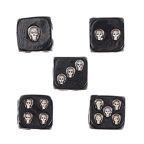 TOYANDONA 5St Würfel Schädelköpfe Formen Würfel -Gesichtswürfel -Gaming-Würfel Spielwürfel The Hallow Halloween mitgebsel Party-Requisite Spiel Würfel Harz Black TOYANDONA 5St Würfel Schädelköpfe Formen Würfel -Gesichtswürfel -Gaming-Würfel Spielwürfel The Hallow Halloween mitgebsel Party-Requisite Spiel Würfel Harz Black von TOYANDONA