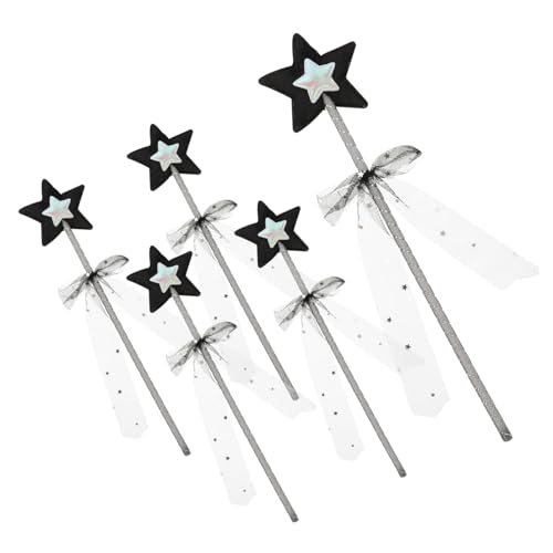 TOYANDONA 5St Zauberstab Bausatz Neon basteln Fairy Wand für verkleidung Jungen Children Toys Feenstab mit fünfzackigen Sternen Feenstab- Plastik Silver TOYANDONA 5St Zauberstab Bausatz Neon basteln Fairy Wand für verkleidung Jungen Children Toys Feenstab mit fünfzackigen Sternen Feenstab- Plastik Silver von TOYANDONA