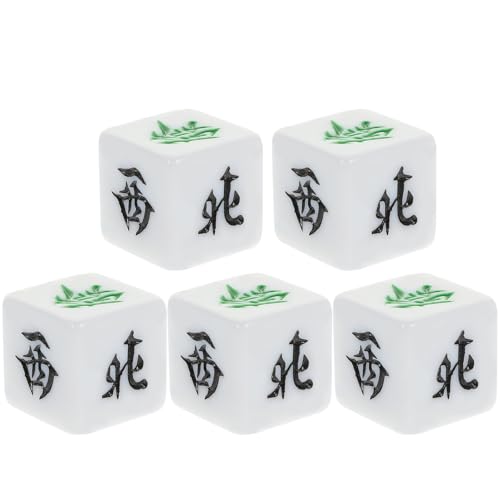 TOYANDONA 22mm Mahjong Würfel Süd Nord Zentrum Tragbare Würfel Spiel Spielzeug Für Mahjong von TOYANDONA