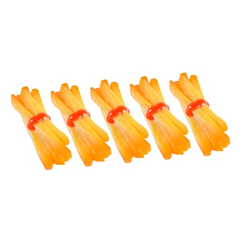 TOYANDONA 5stücke Teiliges Künstlicher Französischer Pommes Frites Realistische Simulation Für Fotografie Und Küchendekoration Requisiten Für Spielküchen Und Feiern von TOYANDONA