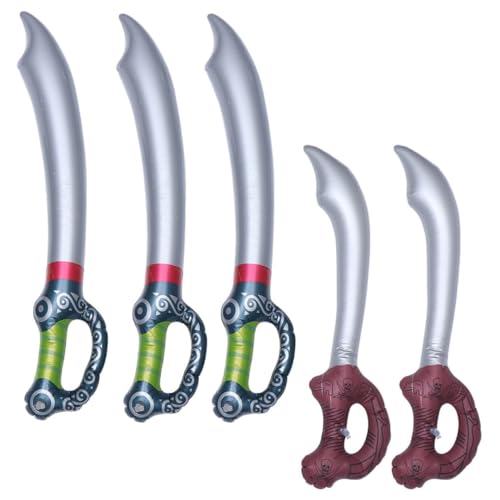 TOYANDONA 5st Aufblasbares Piratenmesser Bühnenauftritt Aufblasbares Für Schwerter Aufblasbares Piratenspielzeug Kinderspielzeug Verdicktes Pvc TOYANDONA 5st Aufblasbares Piratenmesser Bühnenauftritt Aufblasbares Für Schwerter Aufblasbares Piratenspielzeug Kinderspielzeug Verdicktes Pvc von TOYANDONA