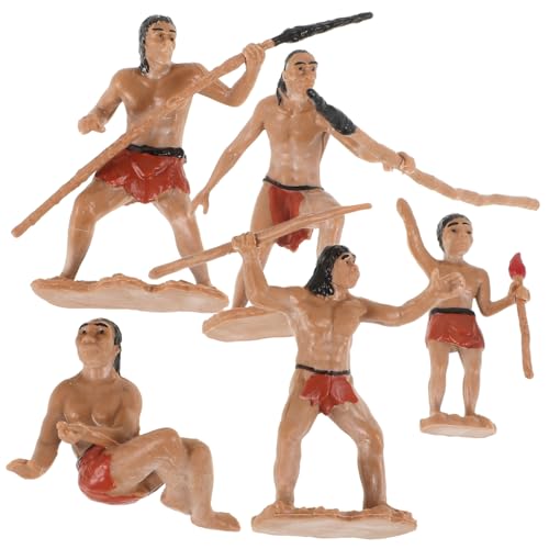 TOYANDONA 5stücke Realistische Urmenschen Figuren Für Sandtisch-Dekoration Detaillierte Miniaturen des Primitiven Lebens Für Bonsai-Arrangements Und Sammlungen TOYANDONA 5stücke Realistische Urmenschen Figuren Für Sandtisch-Dekoration Detaillierte Miniaturen des Primitiven Lebens Für Bonsai-Arrangements Und Sammlungen von TOYANDONA