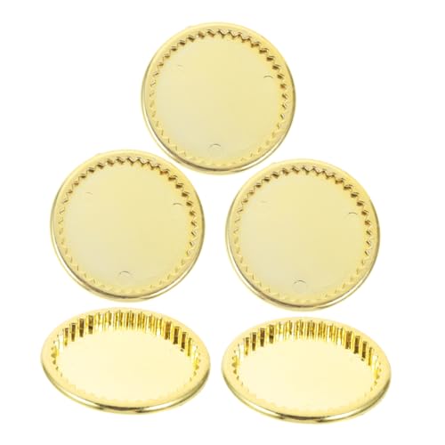 TOYANDONA Miniatur-goldplatten Für Puppenhaus 5 Stück Mini-hausgeschirr Rollenspiel Spielzeug Dekoratives Mini- -zubehör TOYANDONA Miniatur-goldplatten Für Puppenhaus 5 Stück Mini-hausgeschirr Rollenspiel Spielzeug Dekoratives Mini- -zubehör von TOYANDONA