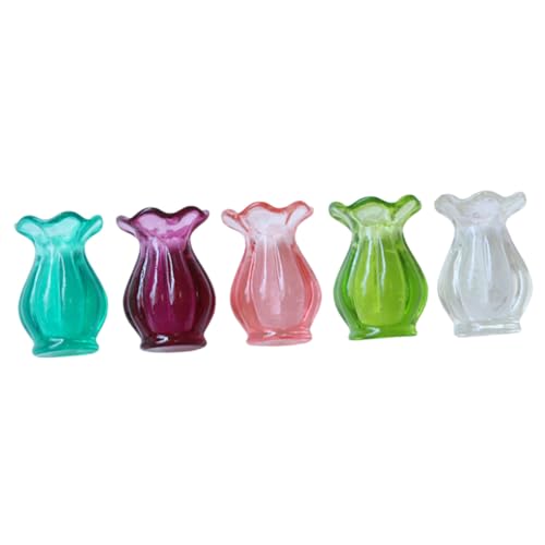 TOYANDONA Stilvolle 5-teilige Dekorative Mini-blumenvase Modelle Für Puppenhaus Weihnachtsdekoration Winzige Figuren Miniatur- TOYANDONA Stilvolle 5-teilige Dekorative Mini-blumenvase Modelle Für Puppenhaus Weihnachtsdekoration Winzige Figuren Miniatur- von TOYANDONA
