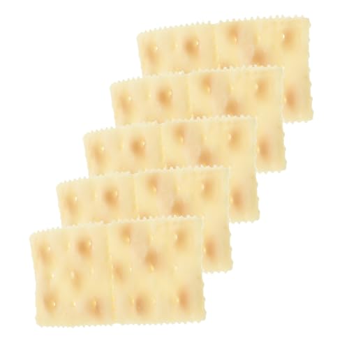 TOYANDONA 5st Nachgemachte Soda-Cracker Dessert-simulationsmodell Plastikkekse Gefälschte Lebensmittelauslagen Fake-keks Aus Der Küche Dekorationen Aus Kunststoff Für Lebensmittel Beige PVC TOYANDONA 5st Nachgemachte Soda-Cracker Dessert-simulationsmodell Plastikkekse Gefälschte Lebensmittelauslagen Fake-keks Aus Der Küche Dekorationen Aus Kunststoff Für Lebensmittel Beige PVC von TOYANDONA