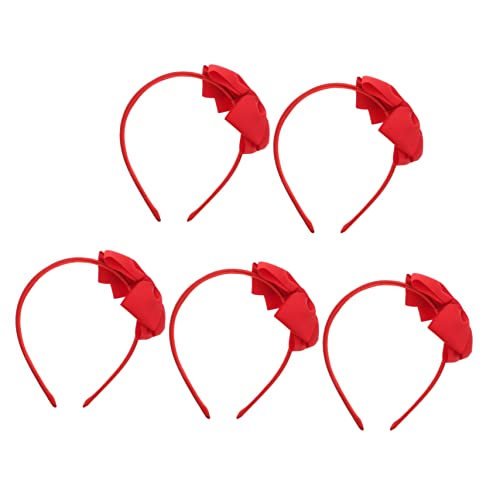 TOYANDONA 5st Schleife Stirnband Haarbindungen Für Stirnband Machen Stirnbänder Bogen Geknotete Stirnbänder Für Mädchen Schleife Haarspange Rot Geripptes Stirnband Aus Polyester TOYANDONA 5st Schleife Stirnband Haarbindungen Für Stirnband Machen Stirnbänder Bogen Geknotete Stirnbänder Für Mädchen Schleife Haarspange Rot Geripptes Stirnband Aus Polyester von TOYANDONA
