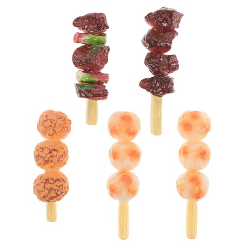 TOYANDONA 5st Simulierte Grillspieße Mini-Lebensmittel Grillspielset Für Gefälschte Lebensmittel Realistisch Grill Gefälschtes Grillfleisch Grill PVC TOYANDONA 5st Simulierte Grillspieße Mini-Lebensmittel Grillspielset Für Gefälschte Lebensmittel Realistisch Grill Gefälschtes Grillfleisch Grill PVC von TOYANDONA