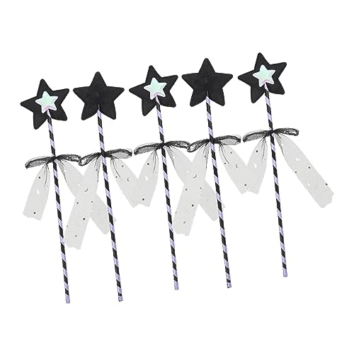 TOYANDONA 5st Zauberstab Feenkostüm Für Feenhaftes Seifenblasen Für Märchen Handwerk Partyartikel Für Partyfee Feenstab Schleifenfee Bausätze Filzstoff TOYANDONA 5st Zauberstab Feenkostüm Für Feenhaftes Seifenblasen Für Märchen Handwerk Partyartikel Für Partyfee Feenstab Schleifenfee Bausätze Filzstoff von TOYANDONA