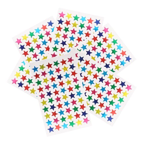 TOYANDONA 6 Blätter Pentagramm-Aufkleber Klassenzimmerzubehör Zarte Sternaufkleber Glitzer-belohnungsaufkleber Aufkleber Für Handwerk Partyartikel Liefert Lehrerbedarf Papier Colorful TOYANDONA 6 Blätter Pentagramm-Aufkleber Klassenzimmerzubehör Zarte Sternaufkleber Glitzer-belohnungsaufkleber Aufkleber Für Handwerk Partyartikel Liefert Lehrerbedarf Papier Colorful von TOYANDONA