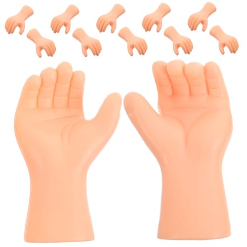 TOYANDONA 6 Paare Kunststoff Puppenhand Ersatzteile für DIY Puppenbau Realistische Hände Zubehör für Bastelprojekte und Puppenreparatur Vielseitiges Handpuppen für Erwachsene von TOYANDONA