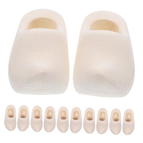 TOYANDONA 6 Paare Miniatur Holzschuhe Unbearbeitete Niederländische Holzclogs Blank Dollhouse Dekoration DIY Basteln Zubehör für Puppenhaus Mikro Landschaft TOYANDONA 6 Paare Miniatur Holzschuhe Unbearbeitete Niederländische Holzclogs Blank Dollhouse Dekoration DIY Basteln Zubehör für Puppenhaus Mikro Landschaft von TOYANDONA