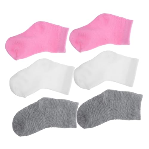 TOYANDONA 6 Paare Puppensocken Miniatur Puppenzubehör Weiche Farben Mix Weiß Rosa Für Dolls Reisefreundlich Praktisch von TOYANDONA