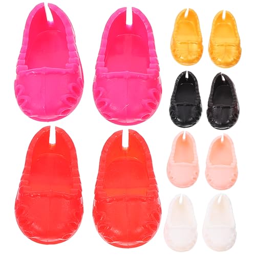 TOYANDONA 6 Paare Schuhe Puppenhaus-miniaturen Schuhe Für Puppen Mikro-landschafts-Requisiten Kleiner Schuhschmuck Mini-hausschmuck Schuhe Dekore Kleines Hauszubehör Plastik von TOYANDONA