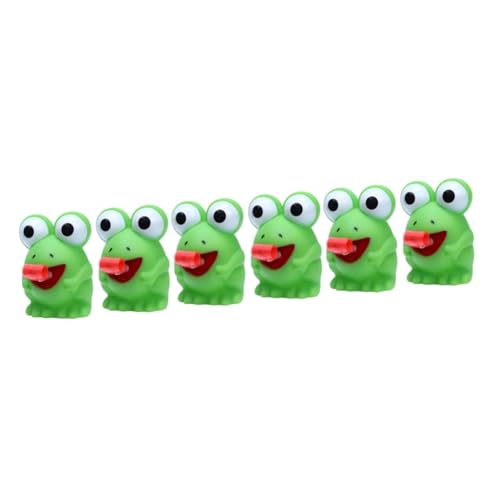 TOYANDONA 6 Stk Frosch-klangspielzeug Frosch Spielzeug Tragbares Tierspielzeug Quetschfroschspielzeug Tierisches Squeeze-froschspielzeug Entzückendes Squeeze-spielzeug Spielzeugtier Plastik von TOYANDONA