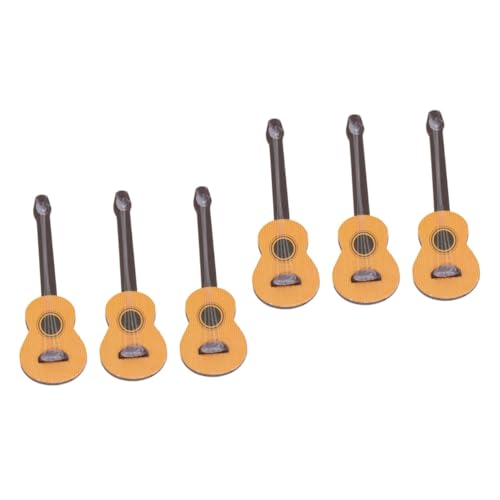 TOYANDONA 6 STK Gitarren-Requisiten Spielzeug lila Blumenstirnband Modelle Musikinstrumente Mini-Instrumentendekor Gitarren-Desktop-Dekor Schreibtisch Baby Lieferungen Ornamente schmücken von TOYANDONA