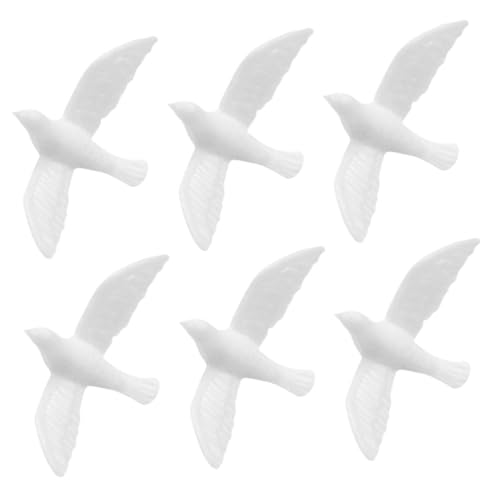 TOYANDONA 6 STK Weiße Tauben-modellornamente Miniatur Ausgestopfte Taube Kleine Vögel Kleine Enten Mini-Essen Rotkehlchen Metallvogel Vogel-dekoratives Papierspielzeug Mini-tierfiguren Harz TOYANDONA 6 STK Weiße Tauben-modellornamente Miniatur Ausgestopfte Taube Kleine Vögel Kleine Enten Mini-Essen Rotkehlchen Metallvogel Vogel-dekoratives Papierspielzeug Mini-tierfiguren Harz von TOYANDONA