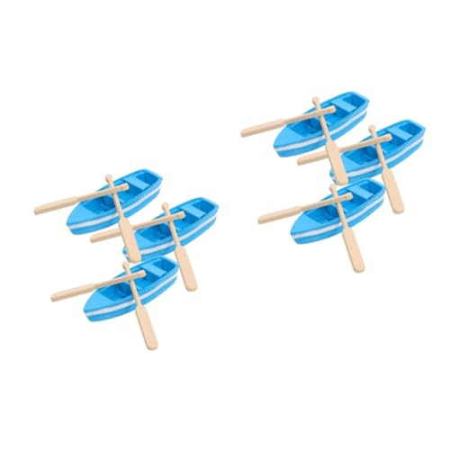 TOYANDONA 6sätze Teiliges Boot Ornament Aus Resin Dekorative Bootsmodelle Für Garten Balkon Und Puppenhaus Kreative Zubehörteile Für Mikro-landschaften von TOYANDONA