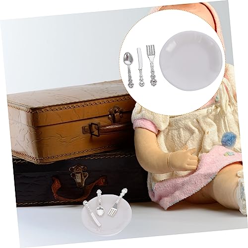 TOYANDONA 6 Sätze Teiliges Miniatur Puppenhaus Geschirr aus Robustem Abs und Legierung Realistisches Küchenzubehör für Dollhouse Dekoration und DIY Langlebig und Detailreich Gestaltet von TOYANDONA
