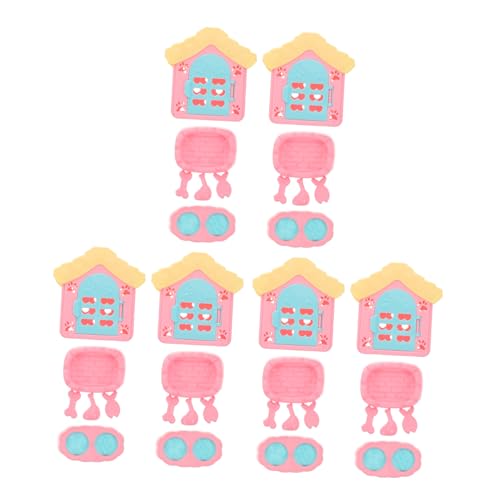 TOYANDONA Realistisches Mini-hundehaus-spielzeugbecken-futterspender 6-teilig Spielhauszubehör Für Jungen Und Mädchen Für Fantasievolles Spielen TOYANDONA Realistisches Mini-hundehaus-spielzeugbecken-futterspender 6-teilig Spielhauszubehör Für Jungen Und Mädchen Für Fantasievolles Spielen von TOYANDONA