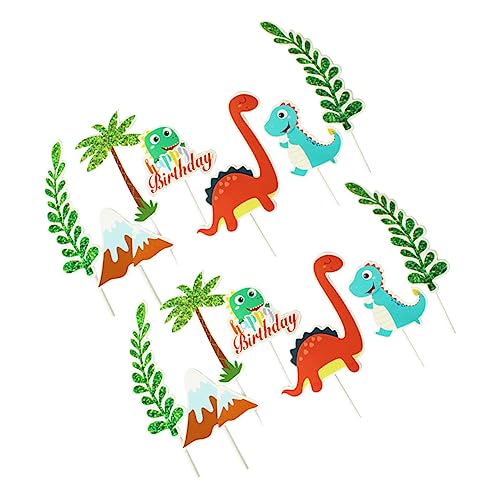 TOYANDONA Einzigartige Dinosaurier-dessert-topper 6 Sets Von Kuchen-toppern Kuchen-einsatz Back- Für Party von TOYANDONA