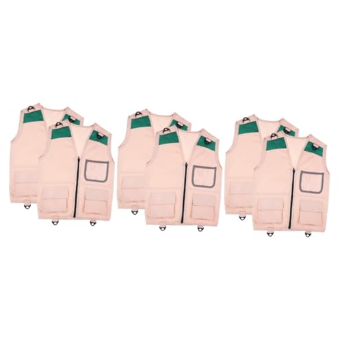 TOYANDONA 6 Stck Outdoor Explorer Weste Teiliges Atmungsaktive Robuste Abenteuerweste für Rollenspiele Angeln und Bühnenauftritte für Sommer und Outdoor Erkundungen von TOYANDONA