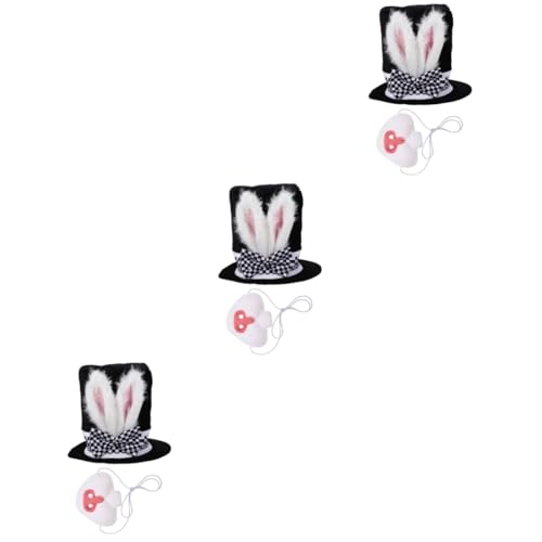TOYANDONA 6 Stk Osterhasenmütze Häschen-Zylinder Rollenspiel-Outfits Hüte Ostern-Cosplay-Requisite Osterhasen-Kleiderzubehör bilden Hut mit Hasenohren Kleidung Requisiten von TOYANDONA