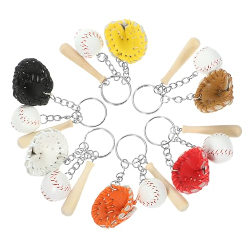 TOYANDONA 6 Stück Baseball Schlüsselanhänger Weiche Sport für Taschen Rucksäcke für Frauen Partybedarf Langlebig und Vielseitig Einsetzbar von TOYANDONA