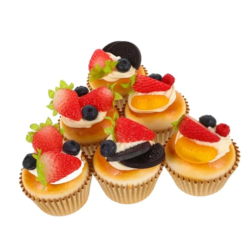 TOYANDONA 6 Stück Cupcake-Modell Fälschung Nachahmung Party Künstlich Kuchenimitat Gefälschte Cupcake-Requisiten Essensrequisiten Gefälschte Kuchen -Requisiten Gefälschter Essenskuchen Pu TOYANDONA 6 Stück Cupcake-Modell Fälschung Nachahmung Party Künstlich Kuchenimitat Gefälschte Cupcake-Requisiten Essensrequisiten Gefälschte Kuchen -Requisiten Gefälschter Essenskuchen Pu von TOYANDONA