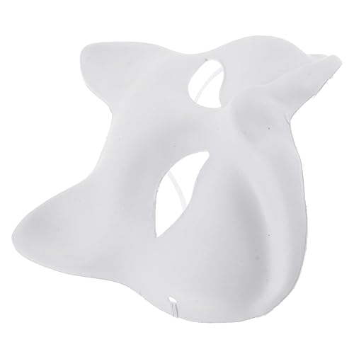TOYANDONA 6 Stück DIY Papierpulp Tiermaske Blanko Maske zum Ausmalen für Karneval Halloween und Cosplay Fuchs Kreative Bastelmaske für Erwachsene von TOYANDONA