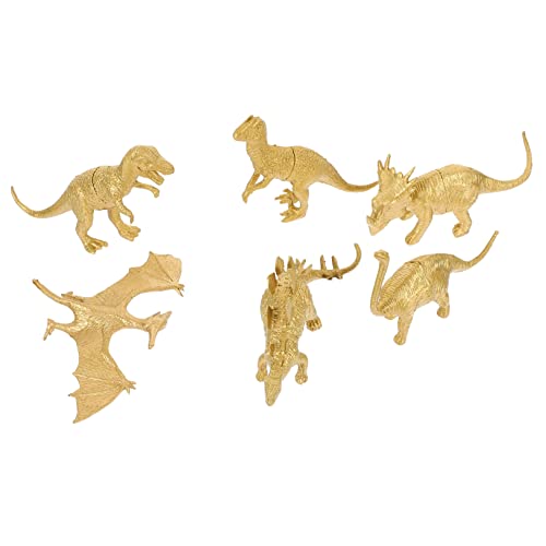 TOYANDONA 6 Stück Dinosaurier-Modell-Ornamente Dekorationen klein Mini -Figur Dinosaurierspielzeug Mädchen Skelett Simulation Dinosaurier Dinosaurier-Figuren Plastik Golden TOYANDONA 6 Stück Dinosaurier-Modell-Ornamente Dekorationen klein Mini -Figur Dinosaurierspielzeug Mädchen Skelett Simulation Dinosaurier Dinosaurier-Figuren Plastik Golden von TOYANDONA