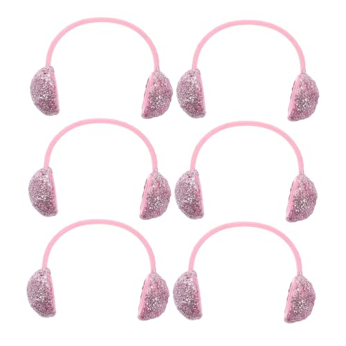 TOYANDONA 6 Stück Entzückende Puppen Ohrenschützer Für DIY Projekte Passend Für Verschiedene Puppen Mini Puppenhaus Haarband Mini Stirnband Requisite Minispielzeug von TOYANDONA