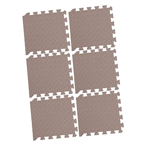 TOYANDONA 6 Stück Eva Puzzlematte Teilig Dicker Bodenbelag mit Blattmuster Kinderfreundliche Spielmatte rutschfest für Wohnzimmer und Spielzimmer Kaffeefarben TOYANDONA 6 Stück Eva Puzzlematte Teilig Dicker Bodenbelag mit Blattmuster Kinderfreundliche Spielmatte rutschfest für Wohnzimmer und Spielzimmer Kaffeefarben von TOYANDONA