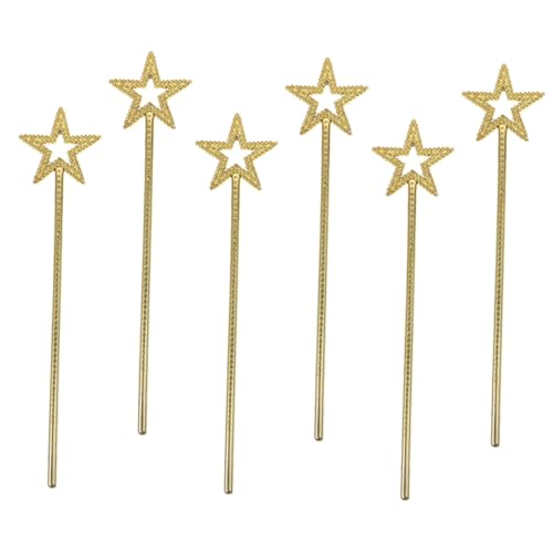 TOYANDONA 6 Stück Feuchter Fee Mädchen Märchenkostüm Zauberstab Party Zauberstäbe Stoffnummer Sternenstäbe Prinzessin Stock Kinderkostüm große Zauberstäbe Plastik Golden TOYANDONA 6 Stück Feuchter Fee Mädchen Märchenkostüm Zauberstab Party Zauberstäbe Stoffnummer Sternenstäbe Prinzessin Stock Kinderkostüm große Zauberstäbe Plastik Golden von TOYANDONA