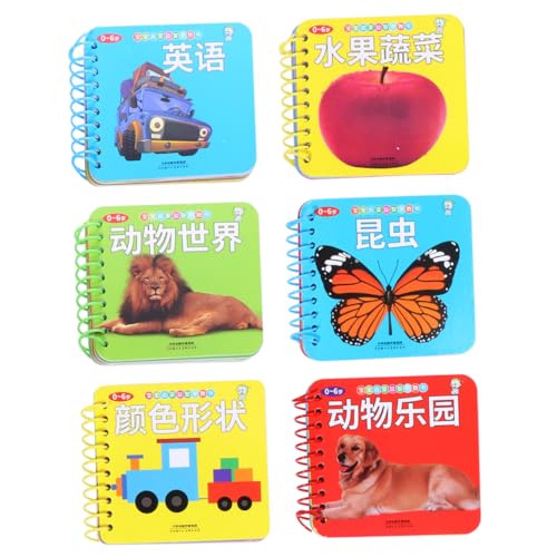 TOYANDONA Baby Buch Set 6 Stücke Frühe Pädagogische Bücher 0-6 Jahre Chinesisch-englisch Sicher Papier Tiere TOYANDONA Baby Buch Set 6 Stücke Frühe Pädagogische Bücher 0-6 Jahre Chinesisch-englisch Sicher Papier Tiere von TOYANDONA