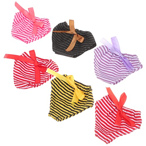 TOYANDONA 6 Stück Für Puppen Babypuppen Babys Puppen Höschen Mädchen Panty Elastische Slips Puppenslips Puppenunterhosen Kinderspielzeug Puppenunterwäsche von TOYANDONA