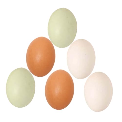 TOYANDONA 6 Stück Gefälschte Eier Aus Holz Kunsteier Zum Basteln Gefälschte Hühnereier Nesting Eier Für DIY Osterdekorationen Kinderspielspielzeug TOYANDONA 6 Stück Gefälschte Eier Aus Holz Kunsteier Zum Basteln Gefälschte Hühnereier Nesting Eier Für DIY Osterdekorationen Kinderspielspielzeug von TOYANDONA