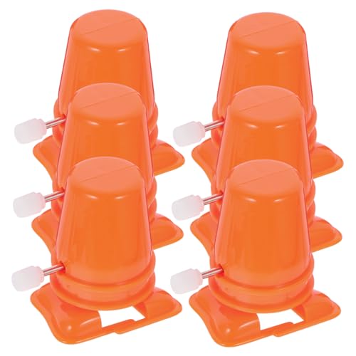 TOYANDONA 6 Stück Gehbewegung Handwerker Set für für Laufende Spielzeugbewegung Roboterspielzeug Uhr Kunststoffbewegung für DIY Kinderspielzeug pp Orange von TOYANDONA