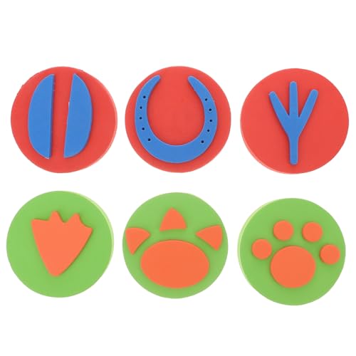 TOYANDONA 6 Stück Gummistempel Niedliches Tintenloses Stempelkissen Für Babyabdrücke Kinderstempel Tieraufkleber Japanisches Stempelbuch Pfotenstift Tierstempel Radiergummis TOYANDONA 6 Stück Gummistempel Niedliches Tintenloses Stempelkissen Für Babyabdrücke Kinderstempel Tieraufkleber Japanisches Stempelbuch Pfotenstift Tierstempel Radiergummis von TOYANDONA