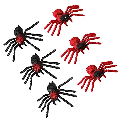 TOYANDONA Halloween-spinnendekorationen Horror-Spinnen-Requisiten Streichspielzeug Für Jungen Mädchen Und Erwachsene Spinnennetzdekorationsset Zufällige Farbe von TOYANDONA