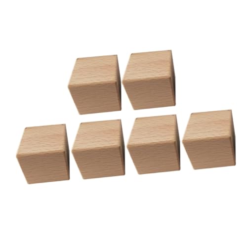 TOYANDONA 6 Stück Holzspielzeug Holzhandwerkswürfel Holzblöcke Holzwürfel Lernspielzeug Babyblock Holzblöcke Holz DIY Bausteine Holzspielzeug Khaki Buche TOYANDONA 6 Stück Holzspielzeug Holzhandwerkswürfel Holzblöcke Holzwürfel Lernspielzeug Babyblock Holzblöcke Holz DIY Bausteine Holzspielzeug Khaki Buche von TOYANDONA
