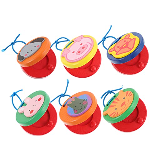 TOYANDONA 6 Stück Holzspielzeug Kind Karikatur Musical Instrumente Musikalisches Babyspielzeug Musikspielzeug Musikalisches Lernspielzeug hölzern TOYANDONA 6 Stück Holzspielzeug Kind Karikatur Musical Instrumente Musikalisches Babyspielzeug Musikspielzeug Musikalisches Lernspielzeug hölzern von TOYANDONA
