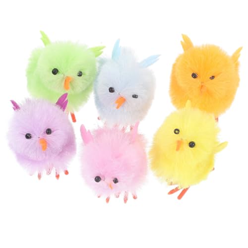 TOYANDONA 6 Stück Hühnerdekoration Aus Samt Hähnchen Stofftier Kleine Hühner Party Plüsch Hühnerplüsch Verzierung in Kükenform Simulierte Kükenverzierung Simuliertes Plüschküken Küken Samt TOYANDONA 6 Stück Hühnerdekoration Aus Samt Hähnchen Stofftier Kleine Hühner Party Plüsch Hühnerplüsch Verzierung in Kükenform Simulierte Kükenverzierung Simuliertes Plüschküken Küken Samt von TOYANDONA