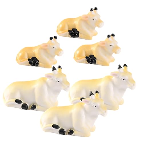 TOYANDONA 6stücke Miniatur Kühe Figuren Teiliges Aus Resin Für Dekoration Von Mooslandschaften Mini-gärten Und Süße Tierornamente Für Partybedarf Und Bastelprojekte TOYANDONA 6stücke Miniatur Kühe Figuren Teiliges Aus Resin Für Dekoration Von Mooslandschaften Mini-gärten Und Süße Tierornamente Für Partybedarf Und Bastelprojekte von TOYANDONA